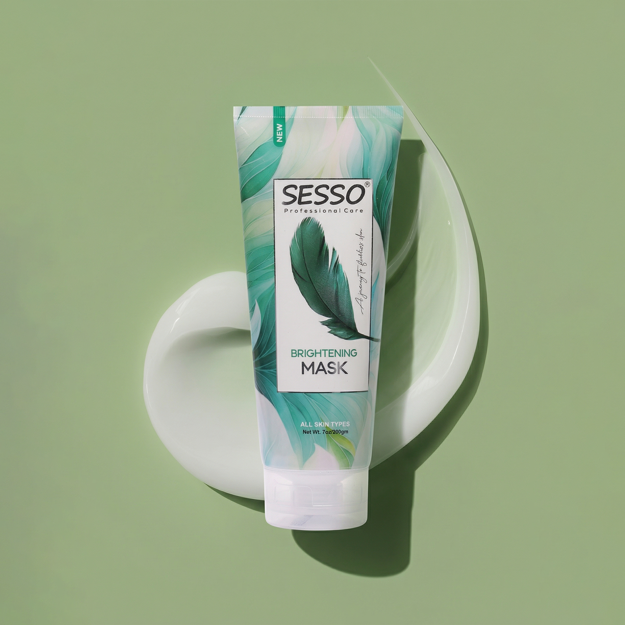 Sesso Glowing Feather Face Mask – saessostore